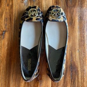Michael Kors leopard print flat shoes Size 10